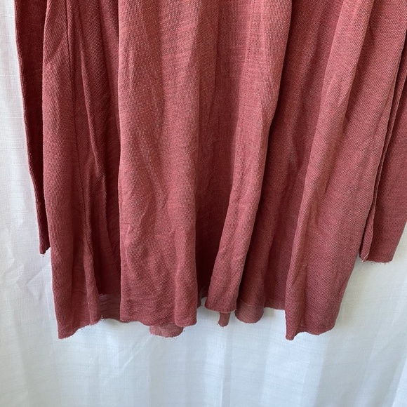 Free People Beach Beatnik Tunic Top Rose Coral Size Small Raw Hem - Picture 7 of 10